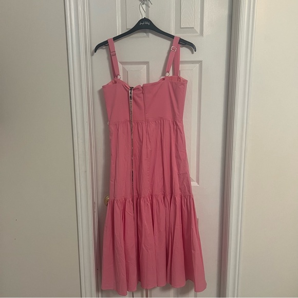 NWT House of CB French Pink Midi Tiered Elia Sundress - Picture 8 of 11